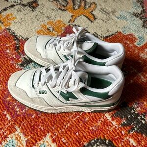New Balance 550 White Green Sneakers